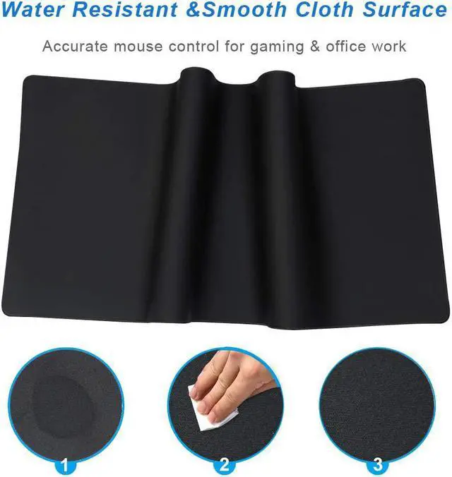 Alt view image 4 of 7 - Cmhoo XXL Professional Large Mouse Pat & Computer Game Mouse Mat (90x40 Black)