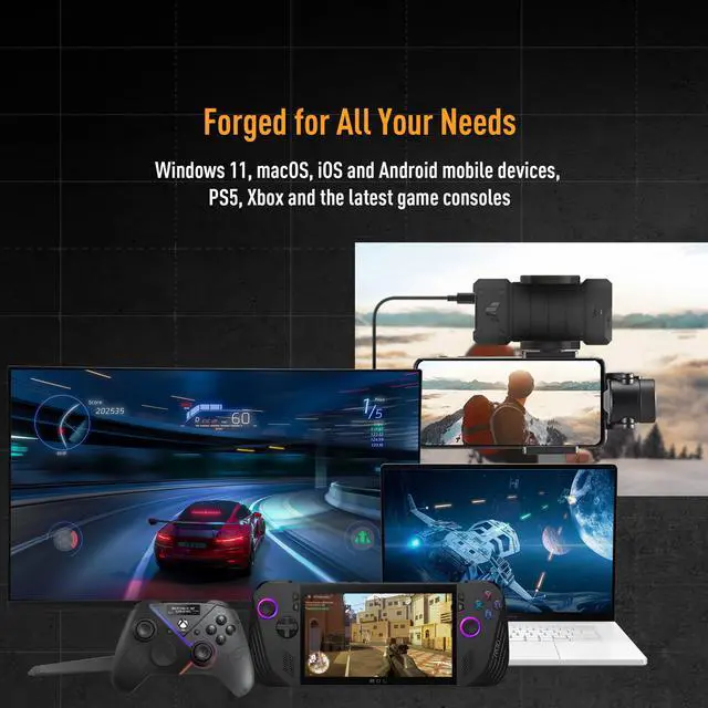 Alt view image 6 of 7 - ASUS TUF Gaming A2- USB-C 3.2 Gen 2x2 Portable SSD Enclosure, Dual M.2 NVMe PCIe and SATA, MIL-STD-810H Drop Resistance, IP68 Water and dust Resistance, Aluminum Alloy Chassis and a Thermal pad