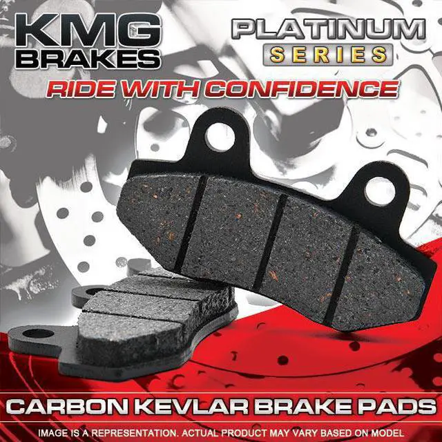 Alt view image 3 of 4 - Rear Brake Pads Compatible with 2007-2011 Honda CRF 150 R RB - Non-Metallic Organic NAO Brake Pads Set