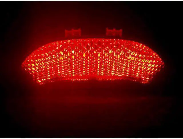 Alt view image 4 of 4 - Smoke LED Tail Light Integrated with Turn Signals Compatible with 2003-2006 Honda CBR 600RR / CBR600RR