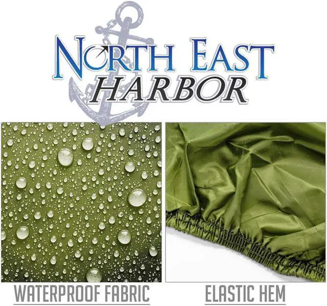 Alt view image 2 of 4 - Deluxe Riding Lawn Mower Tractor Cover Fits Decks up to 62" - Green - 190T Polyester Taffeta PA Coated Water and Sunray Resistant Storage Cover - 82" L x 50" W x 47" H