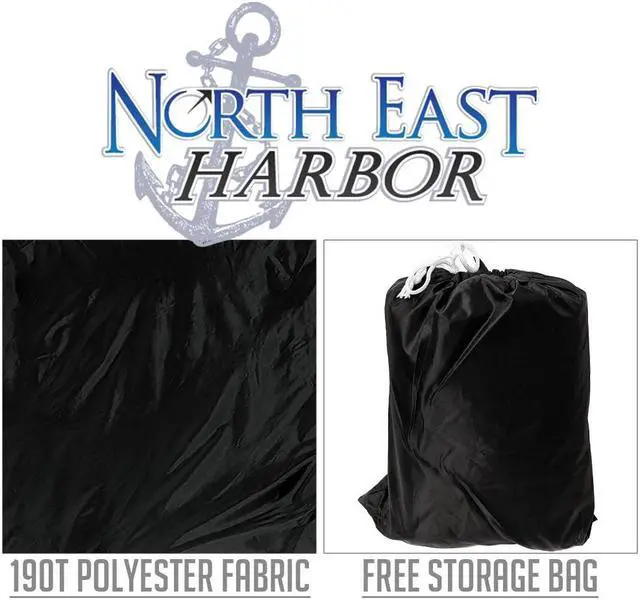 Alt view image 3 of 4 - Deluxe Riding Lawn Mower Tractor Cover Fits Decks up to 62" - Black - 190T Polyester Taffeta PA Coated Water and Sunray Resistant Storage Cover - 82" L x 50" W x 47" H