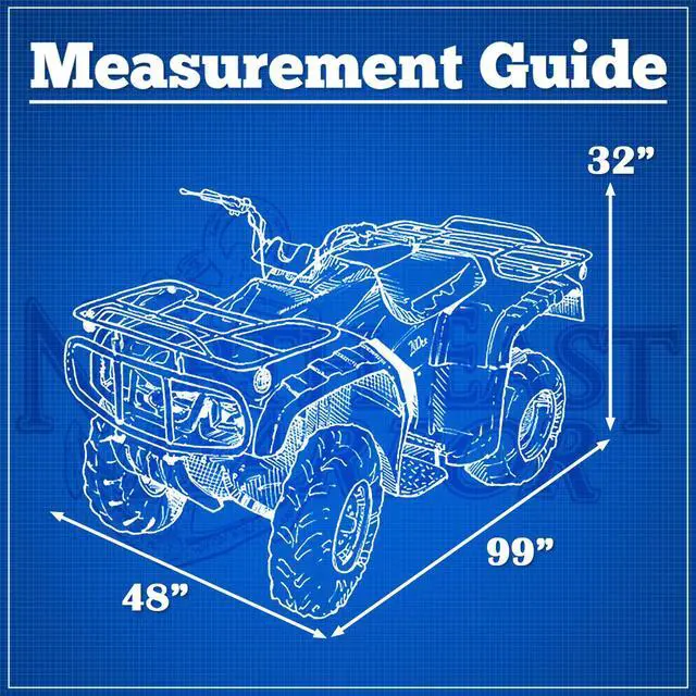 Alt view image 4 of 4 - Heavy Duty Waterproof Superior ATV Cover Fits Up To 99" Length 4-Wheeler 4X4 Camouflage Color, Compatible with Polaris, Suzuki, Yamaha, Kawasaki, Honda, ATV Cover Rancher, Foreman, FourtraX