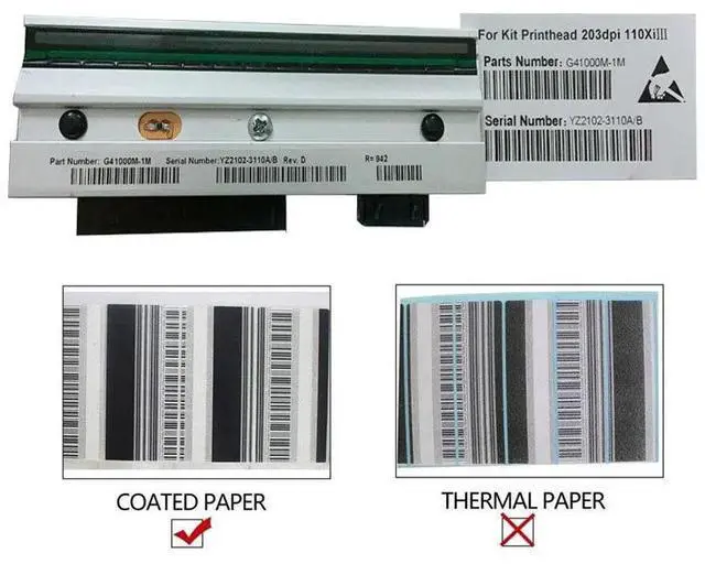 Main image of (Only fit for coated paper) Printhead For Ze bra 110XI3 200dpi Printer-