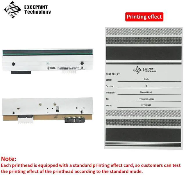 Main image of Brand New 203dpi Print Head for Ze bra 170Xi4 170XilV Thermal Bar code Label Printer,P/N:P1004236