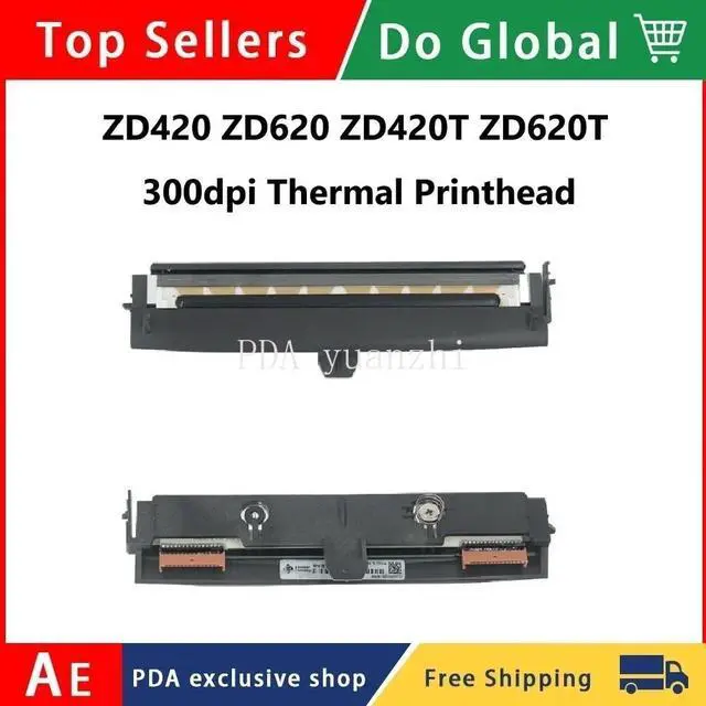Main image of P1080383-227 Thermal Print head for Ze bra ZD420 ZD420T ZD620 ZD620T ZD621T 300dpi Bar code Label Printer Printhead,