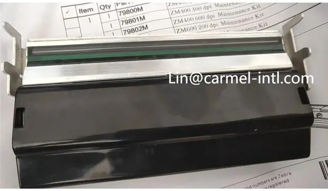 Main image of Ze bra ZM400 / 203dpi replacement printhead (79800M) Genuine New original printhead for Ze bra ZM400 203 dpi thermal print head