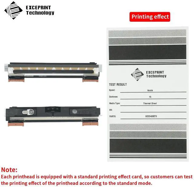 Main image of P1080383-416 300dpi Thermal Printhead for Ze bra ZD420D ZD620D Bar code Label Printer,Brand New