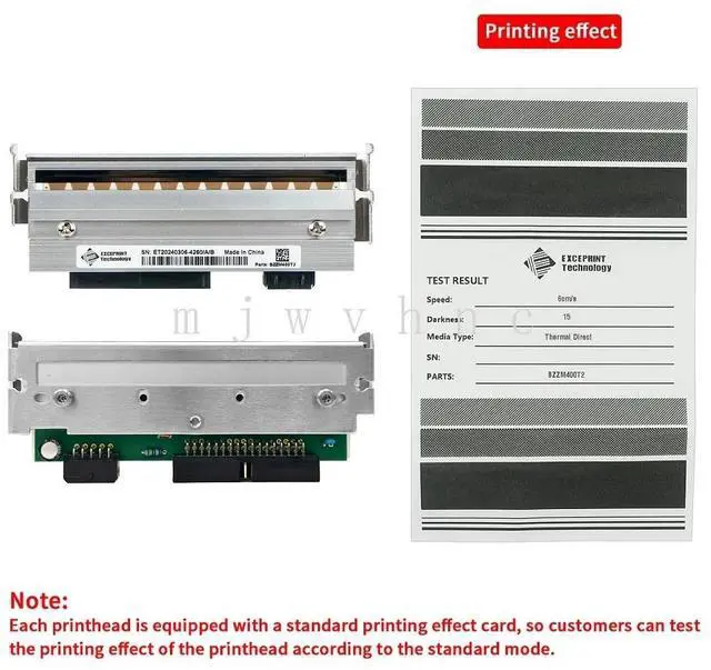 Main image of New printhead for Ze bra ZM400 203dpi thermal print head P/N: 79800M
