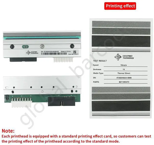 Main image of EXCEPRINT Thermal PrintHead for Ze bra 110Xi4 110XI4 Plus Label Print Head P1004230/P1004232