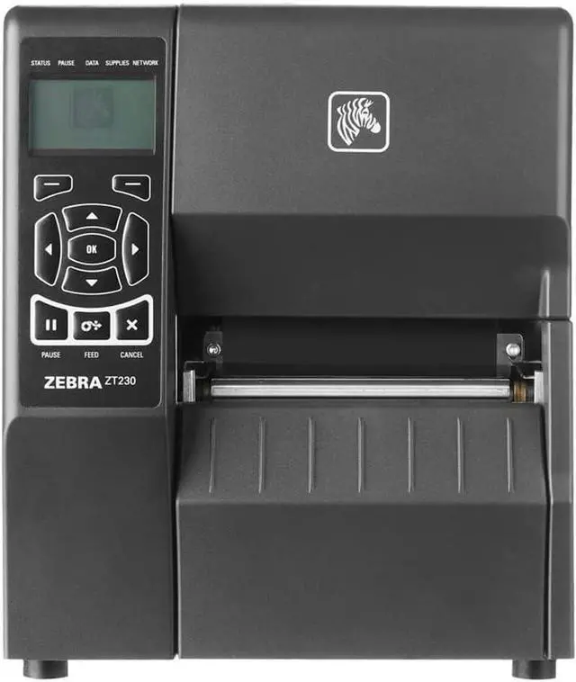 Alt view image 3 of 5 - Ze bra ZT230 300 dpi Thermal Transfer and Direct Thermal Industrial Label Printer - Ethernet, Serial and USB Connectivity - 4" Print Width, 6 IPS, Monochrome Bar code Printer - ZT23043-T01200FZ