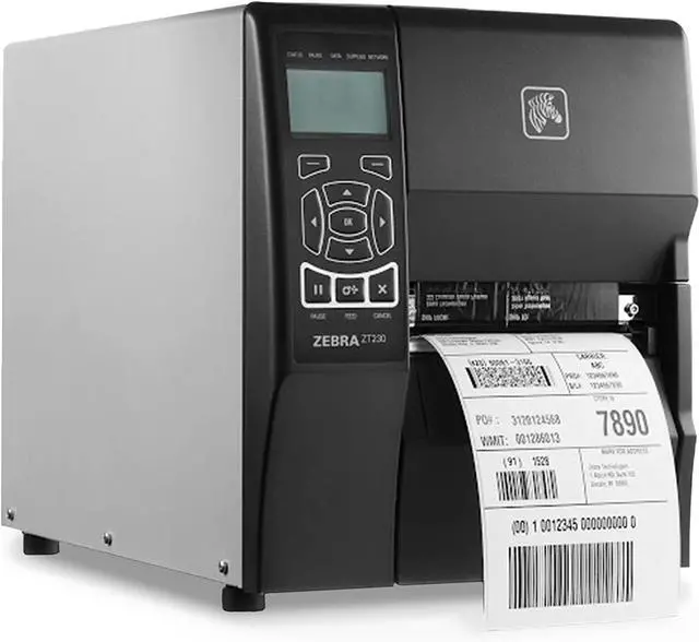 Alt view image 4 of 5 - Ze bra ZT230 300 dpi Thermal Transfer and Direct Thermal Industrial Label Printer - Ethernet, Serial and USB Connectivity - 4" Print Width, 6 IPS, Monochrome Bar code Printer - ZT23043-T01200FZ