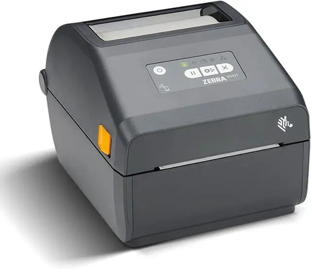 Main image of Ze bra ZD421 Direct Thermal Only Desktop Printer - Bluetooth, Wi-Fi, USB Connectivity - 4" Print Width, 203 DPI, 6 IPS, Monochrome Bar code Label Printer - ZD4A042-D01W01EZ