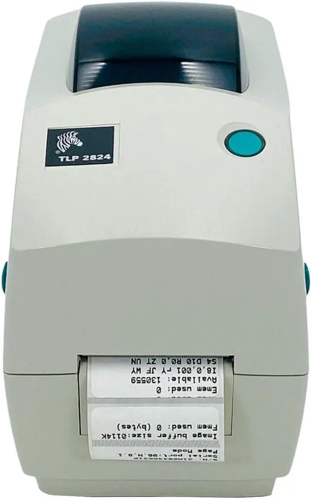 Alt view image 2 of 7 - Ze bra TLP2824 Thermal Transfer Label Printer USB 2824-11100-0001,Bundle with AC Adapter