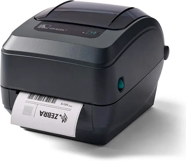 Main image of Ze bra GK420T Thermal Transfer Desktop Printer - USB and Ethernet Connectivity, 203 dpi, 4.25" Max Print Width, Monochrome Bar code Label Printer Printer_Cable
