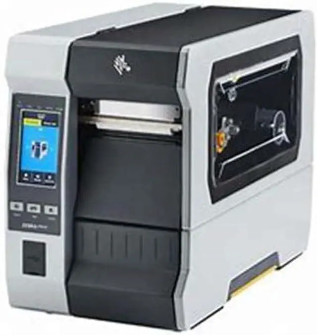 Main image of Ze bra ZT610 Thermal Transfer Label Printer Print Width 4 inches (104mm) USB 2.0 RS-232 Serial Port,Gigabit Ethernet,Bluetooth4.0 for Industrial Production ZT61043-T290100Z (300DPI with rewinder)