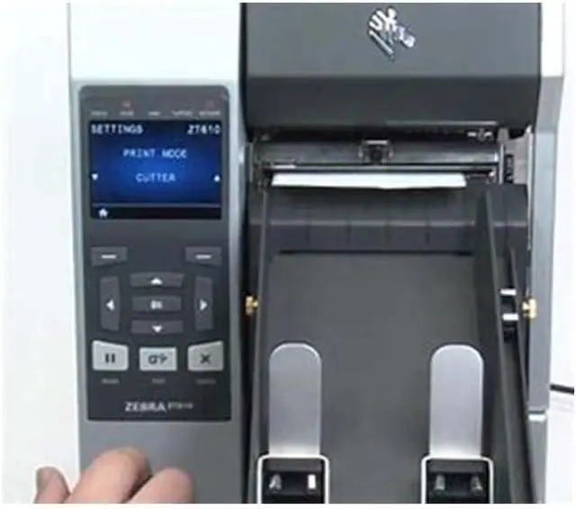 Main image of Ze bra ZT610 Thermal Transfer Label Printer Print Width 4 inches (104mm) USB 2.0 RS-232 Serial Port,Gigabit Ethernet,Bluetooth4.0 for Industrial Production ZT61043-T290100Z (300DPI with rewinder)