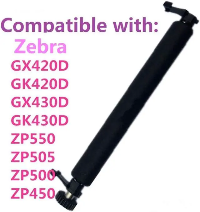 Alt view image 4 of 4 - 105934-034 Platen Roller with Bearings and Gear Compatible for Ze bra GK420D GX420D GK430D GX430D ZP450 ZP500 ZP505 ZP550 Thermal Label Printer