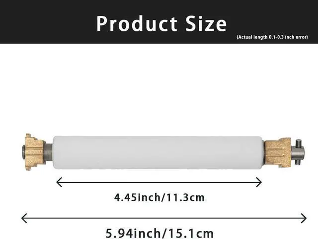Alt view image 3 of 7 - Platen Roller for Ze bra ZM400 ZT410 ZT411 Thermal Label Bar code Printer,Label Maker Roller Support Printer P/N:79815M P1058930-080, (with Gear)
