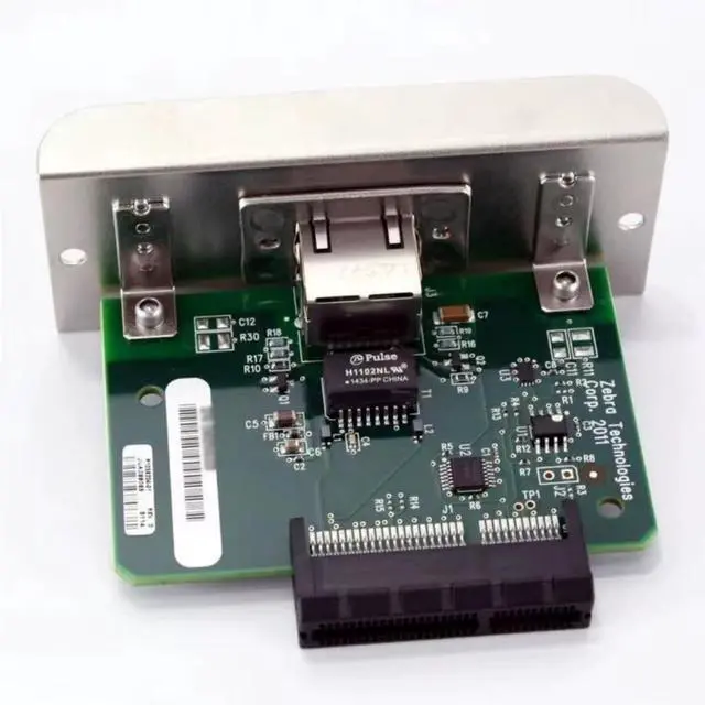 Alt view image 3 of 4 - P1037974-001 Internal Printserver for Ze bra ZT200 Series Thermal Printer ZT210 ZT220 ZT230 Wired Ethernet Card