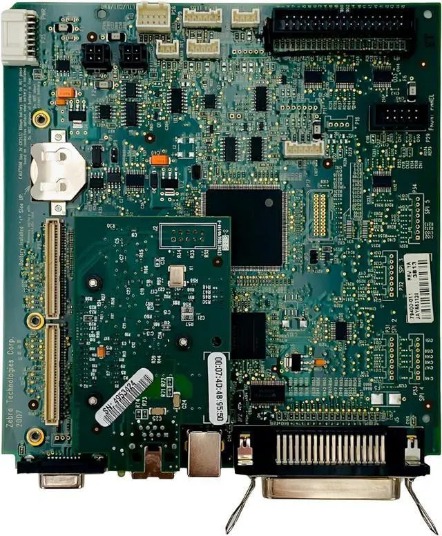 Alt view image 7 of 7 - Ze bra 79400-011 Ze bra ZM400 ZM600 Thermal Printer Main Logic Board