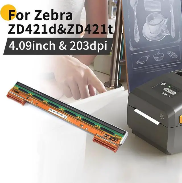 Alt view image 3 of 7 - 105934-037 Printhead for Ze bra GX420D GK420D ZP450 ZP550 ZP505 ZP500 Thermal Desktop Printer 203dpi Genuine
