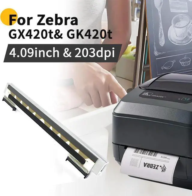Alt view image 3 of 5 - 105934-037 Printhead for Ze bra GX420D GK420D ZP450 ZP550 ZP505 ZP500 Thermal Desktop Printer 203dpi Genuine
