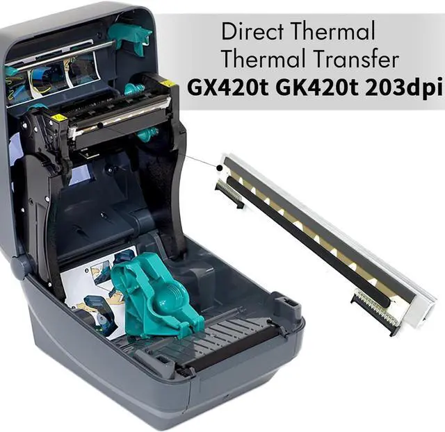 Alt view image 4 of 5 - 105934-037 Printhead for Ze bra GX420D GK420D ZP450 ZP550 ZP505 ZP500 Thermal Desktop Printer 203dpi Genuine