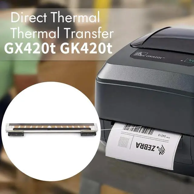 Alt view image 5 of 5 - 105934-037 Printhead for Ze bra GX420D GK420D ZP450 ZP550 ZP505 ZP500 Thermal Desktop Printer 203dpi Genuine