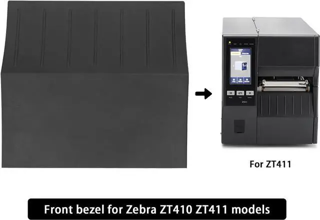 Alt view image 6 of 6 - ZT410 Front Lower Panels Bezel Replacement for Ze bra ZT410 ZT411 Thermal Label Printer (P/N: P1058930-006)