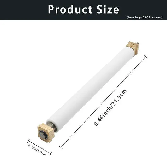 Alt view image 3 of 7 - P1058930-081 Kit Platen Roller with Bearing for Ze bra ZT420 ZT421 Thermal Label Bar code Industrial Printer 203dpi 300dpi, Stable Smooth Transfer Roller