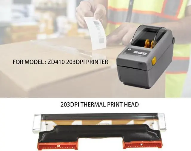 Alt view image 3 of 5 - OEM Thermal Printhead for Ze bra ZD410 Label Printer 203DPI Bar code Print Head