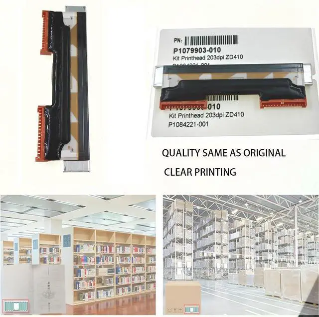 Alt view image 4 of 5 - OEM Thermal Printhead for Ze bra ZD410 Label Printer 203DPI Bar code Print Head
