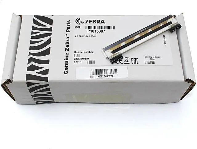 Alt view image 7 of 7 - Original Printhead for Ze bra KR403 Thermal Label Printer P1015397
