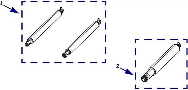 Alt view image 7 of 7 - P1046696-072 Kit Platen & Pinch and Peel Rollers for Ze bra ZE500-4 RH & LH Thermal Printer 4-Inch (1set,Includes one of Each)