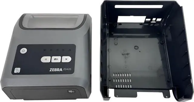 Alt view image 3 of 7 - Ze bra Top Cover and Botton Cover for ZD420 Thermal Desktop Label Printer