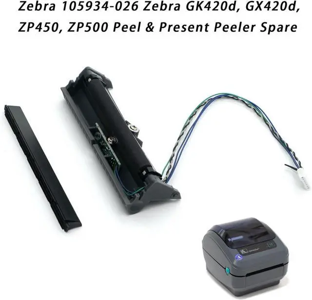 Alt view image 2 of 7 - 105934-026 Peel & Present Peeler Spare Part Compatible with Ze bra GK420d GX420d ZP450 ZP500 Thermal Printer - Replacement Front Bezel Dispenser