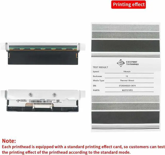 Alt view image 5 of 7 - P1037974-010 Printhead for Ze bra ZT210 ZT220 ZT230 Thermal Label Printer 203DPI, ZT230 Print Head Replacement