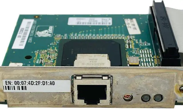 Alt view image 2 of 7 - Ze bra 20063M Ethernet Print Server Network Card 29691-002 29691-100 29691-000 29691-099 for S4M Label Printer
