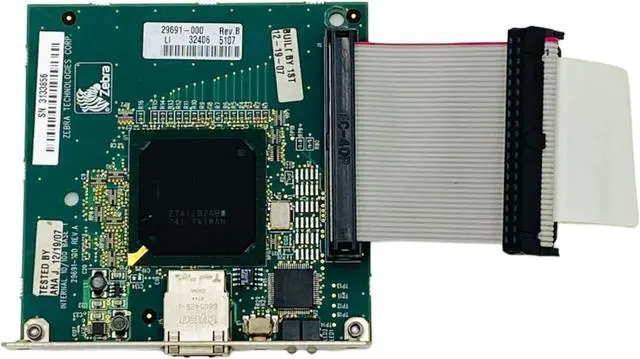 Alt view image 4 of 7 - Ze bra 20063M Ethernet Print Server Network Card 29691-002 29691-100 29691-000 29691-099 for S4M Label Printer