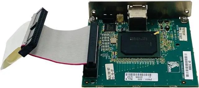 Alt view image 6 of 7 - Ze bra 20063M Ethernet Print Server Network Card 29691-002 29691-100 29691-000 29691-099 for S4M Label Printer