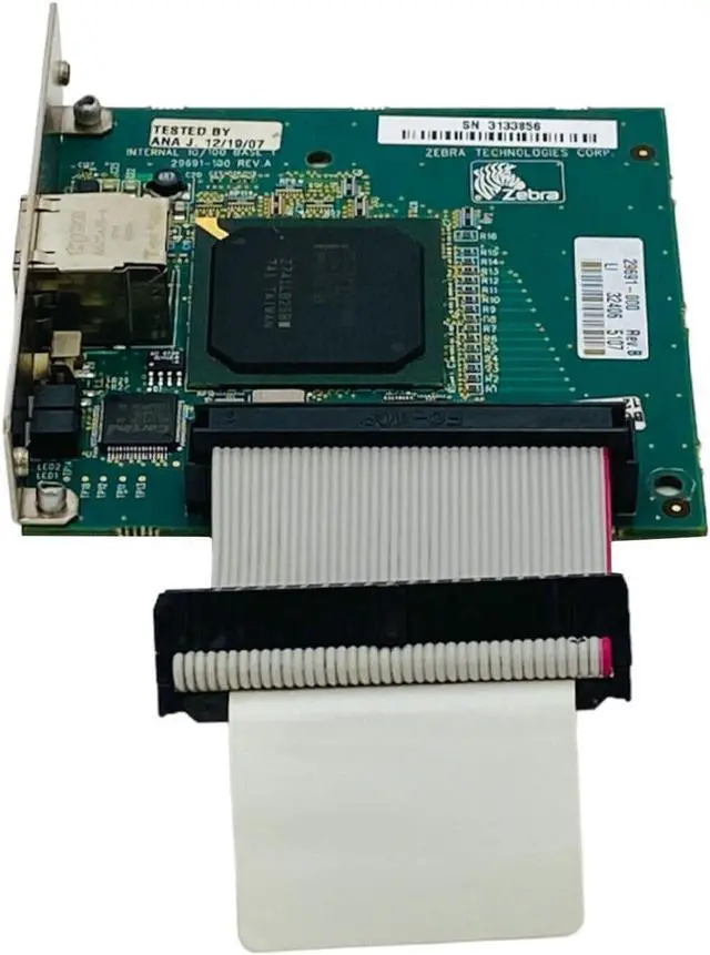 Alt view image 7 of 7 - Ze bra 20063M Ethernet Print Server Network Card 29691-002 29691-100 29691-000 29691-099 for S4M Label Printer