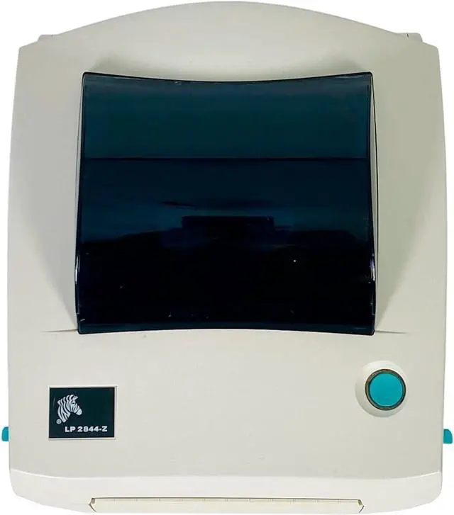 Alt view image 3 of 6 - Ze bra LP2844-Z Direct Thermal Label Printer USB Serial Parallel 120810-001, Bundle with AC Adapter