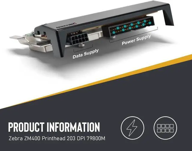 Alt view image 4 of 7 - Compatible Ze bra ZT410 Printhead / ZT411 Printhead P1058930-009 203 DPI Compatible