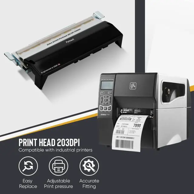 Alt view image 2 of 7 - Compatible Ze bra ZT410 Printhead / ZT411 Printhead P1058930-009 203 DPI Compatible