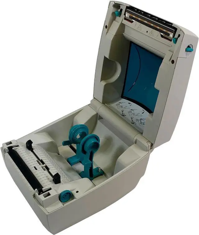 Alt view image 6 of 7 - Ze bra LP2844 Direct Thermal Label Bar code Printer USB Serial Parallel 2844-20300-0021, Bundlle with AC Adapter
