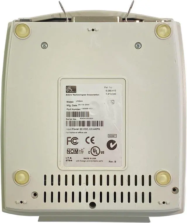 Alt view image 5 of 7 - Ze bra LP2844ps Direct Thermal Label Printer Dispenser USB 120599-011, Bundle with AC Adapter