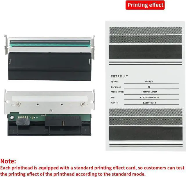 Alt view image 7 of 7 - Printhead/Print Head for Ze bra ZM400 203dpi Thermal Label Bar code Printer,Printer Head Accessories Support Label Maker, Printing,(P/N:79800M)