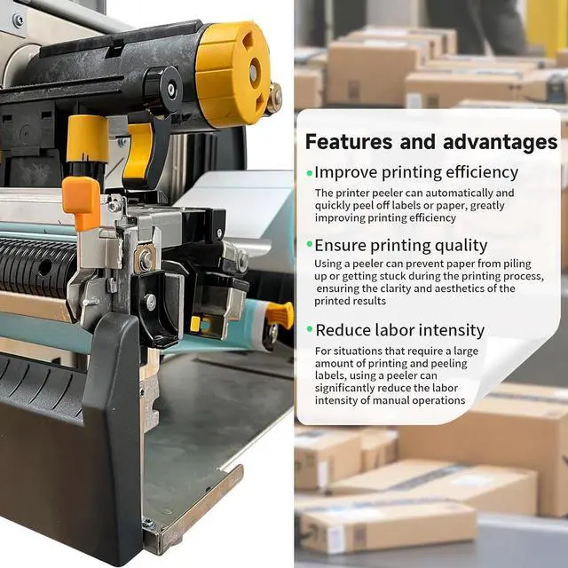 Alt view image 4 of 7 - P1058930-098 Peel Assembly for Ze bra ZT411 ZT410 Thermal Label Printer (with Front Cover) 203dpi 300dpi 600dpi