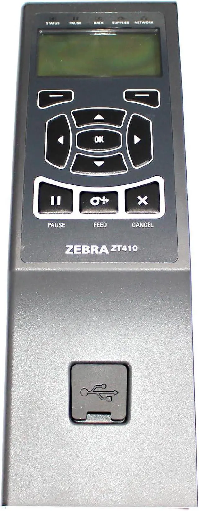 Alt view image 7 of 7 - P1058930-001 Monochrome Control Panel for Ze bra ZT410 Thermal Label Printer 203dpi 300dpi 600dpi